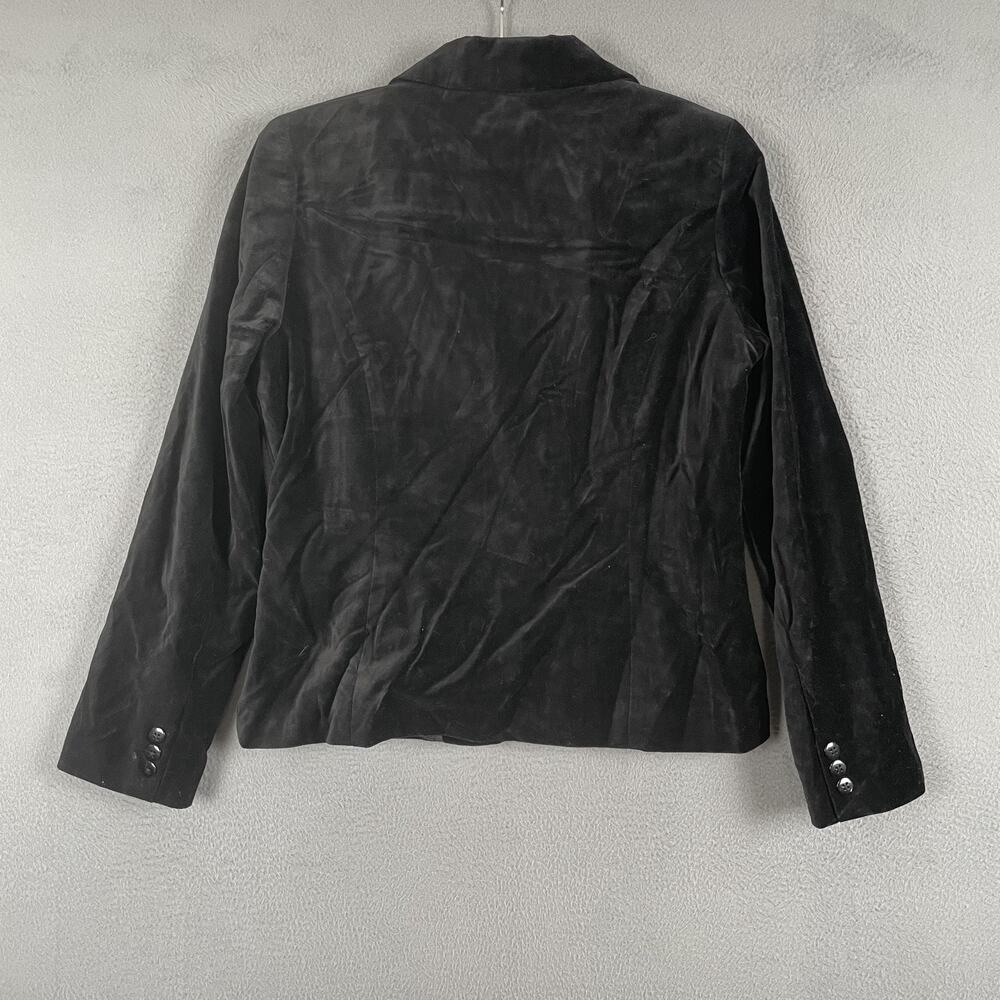 Merona Blazer Womens Small Velvet Lined Two Button Classic Suit Jacket Vintage - Picture 2 of 6
